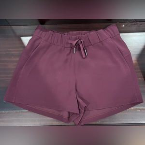 Lululemon Purple On the Fly Shorts - Size 4